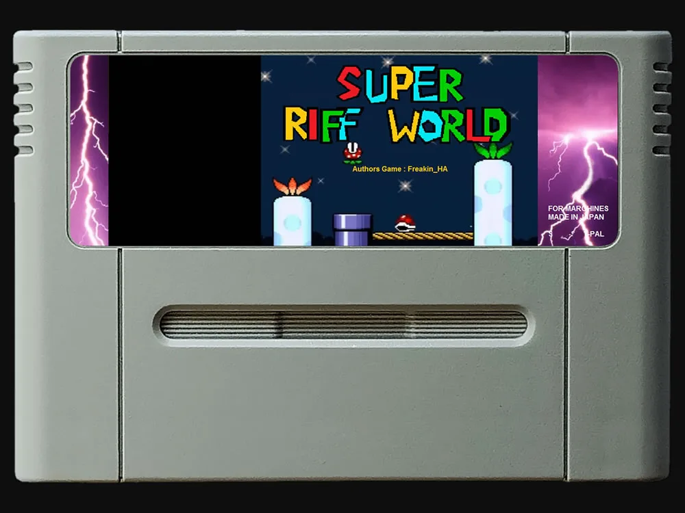 

16-битные игры ** SUPER RIFF WORLD ( PAL Европейская версия!)