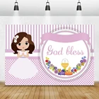 Laeacco фон для фотосъемки с изображением маленьких ангелов и стаканов на день Святого Причастия