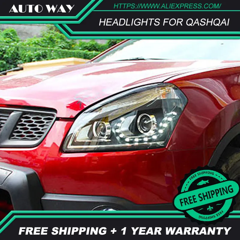 Автомобильный Стайлинг Автомобильные фары s Чехол для Nissan Qashqai 2008-2016 светодиодные