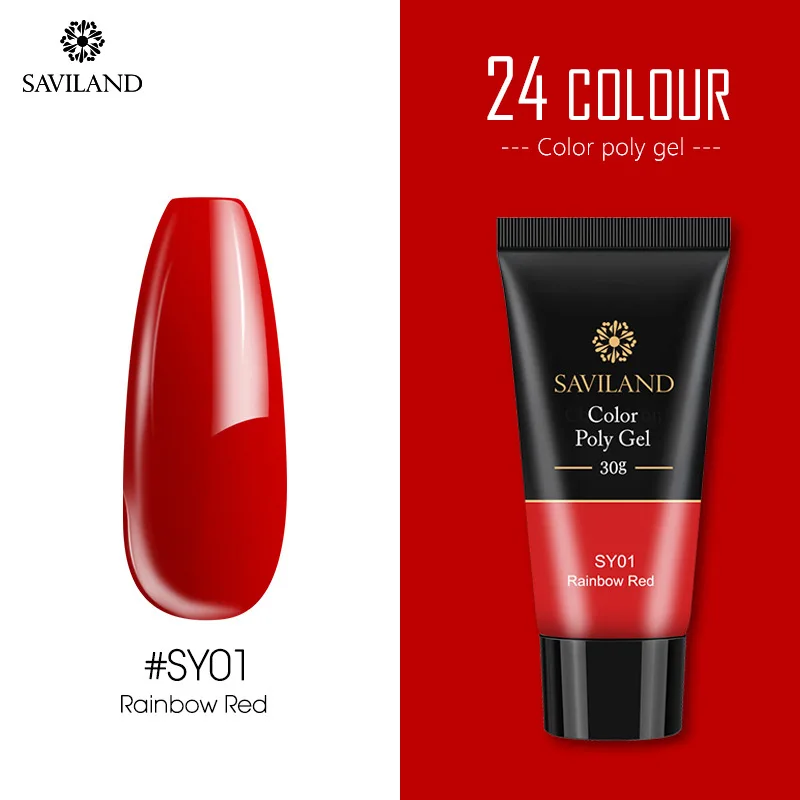 30ml SY01 SAVILAND Блестящий полигель 30 мл 15 мл Блестящий блестящий гель камуфляж УФ-гель для наращивания ногтей полноцветный дизайн - Цвет: 30ml SY01