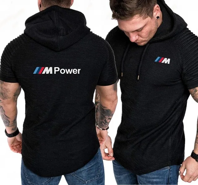 Short Sleeve Hoodies Men Casual Thin Hoodie hip hop Tracksuit Hoody Motorsport Shifter M Power Hooded Sweatshirts Summer Shirt H |