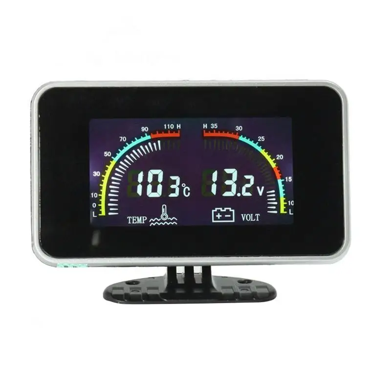 VODOOL DC 9 36 в автомобильный ЖК экран цифровой вольтметр температуры воды 2 1 датчик