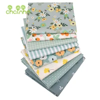 printed twill cotton fabricpatchwork clothes for diy sewing quilting baby childrens bedding materialpea green color series