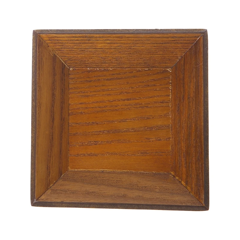 

Square Wooden Dish Plate Snack Dried Fruit Dessert Sushi Cake Tableware Home