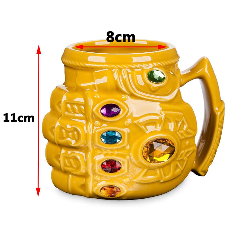 Новые Marvel перчатки Таноса кулак кофейные кружки аниме чашки и крутые пластиковые