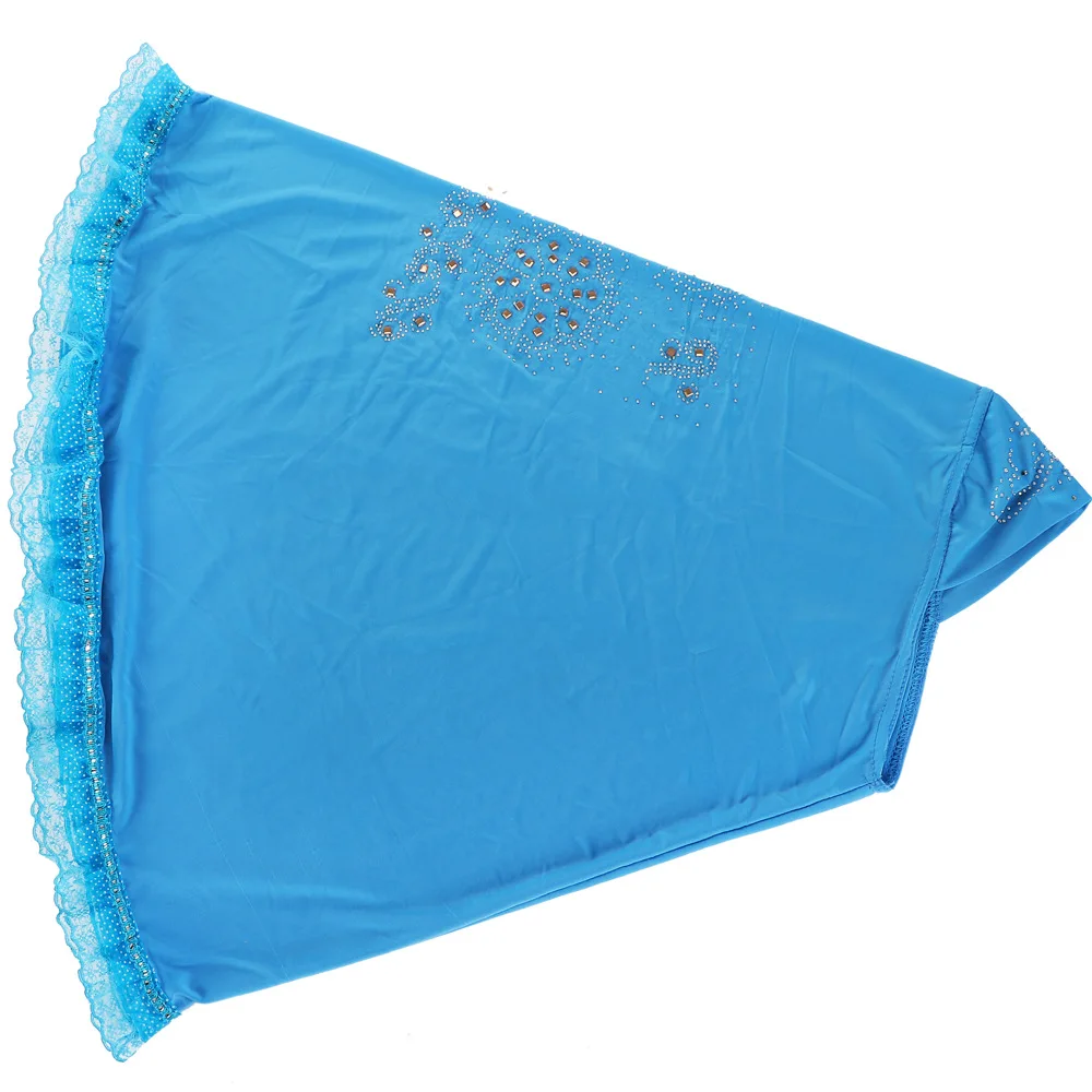 

Lace Diamond Hair Wrap Scarf Solid Color Glitter Sequins Jersey Hijabs Muslim Headband Women Turban Hair Cap Headscarf Hat 2021