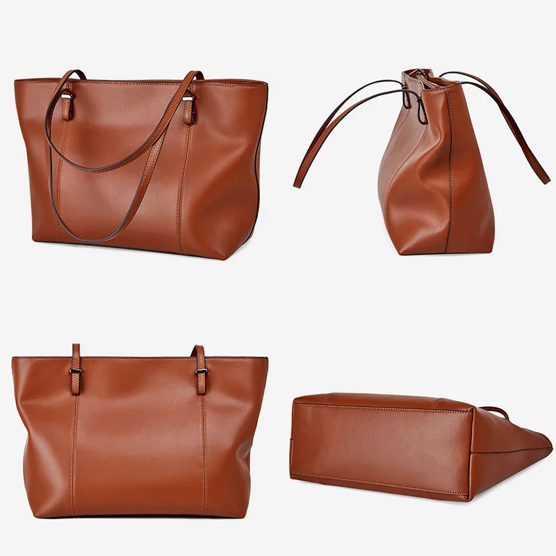 

Zency Simple Fashion Design Female Handbag Daily Casual Outdoor Shopping Large Capacity Women Tote Bag High Quality Shoulder Bag