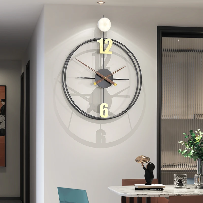 

Light Luxury Minimalist Wall Clock Living Room Modern Fashion Wall Clock Art Creative Decoration Duvar Saati Home Decor WT5BGZ