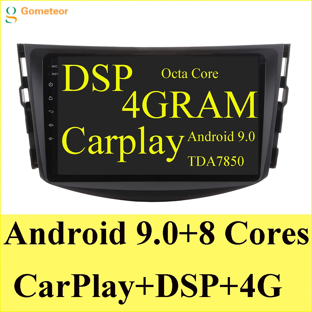 Android 9 0 автомобильный dvd плеер для Toyota RAV4 2006 2011 ips экран + wifi BT SWC RDS Octa Core Carplay