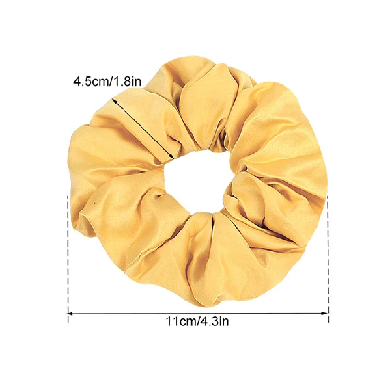 1 шт. Модные женские милые атласные резинки для волос яркого цвета девочек
