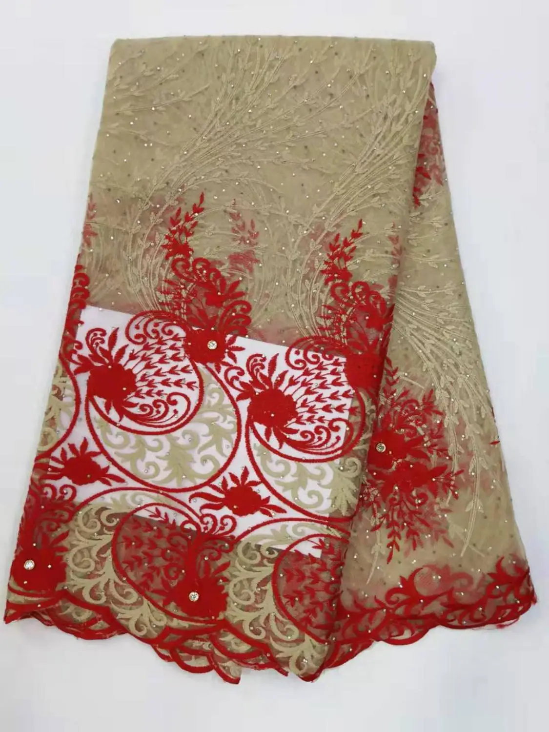 Африканская кружевная ткань с блестками нигерийская 2019 высокое качество