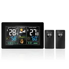 Беспроводная метеостанция ARTBULL с цифровым дисплеем, часами с прогнозом погоды, с будильником, с температурой и влажностью, цветным ЖК-дисплеем