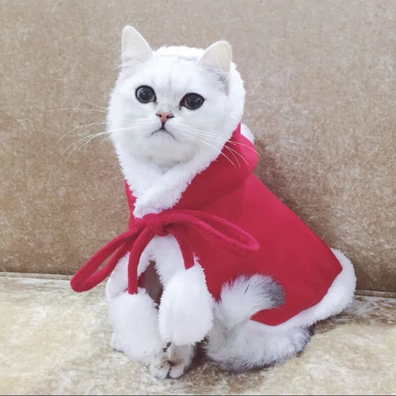 Костюм для домашних животных модные шали для кошек одноцветные шали для щенков для домашних животных собак кошек Рождественский фестиваль нарядная одежда