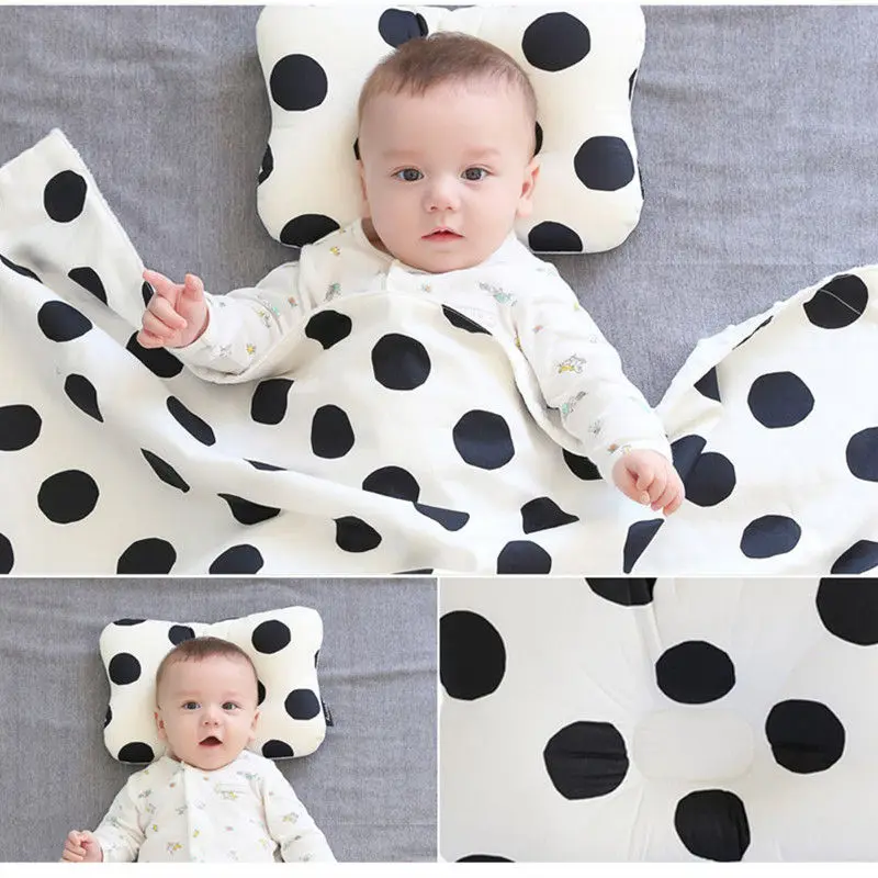 

Newborn Baby Pillow Head Protection Cushion Infant Sleep Positione Soft Anti Roll Baby Flat Leaning Head Baby Shaping Pillows