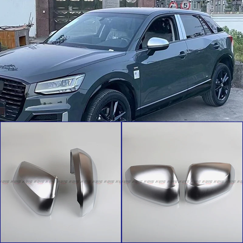 

Крышки для чехла автомобиля, хромированные, матовые, серебристые, задние крышки для Audi Q2 Q3 F3 2016-2020