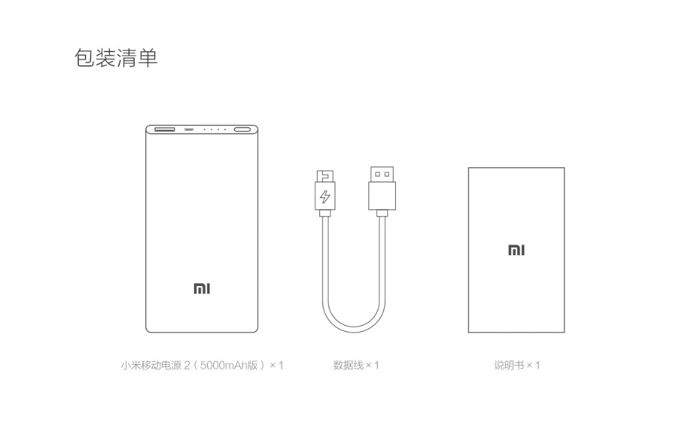 Xiao mi power Bank 2 5000 мАч PLM10ZM mi power bank 5000 Портативная зарядка Внешняя батарея повербанк