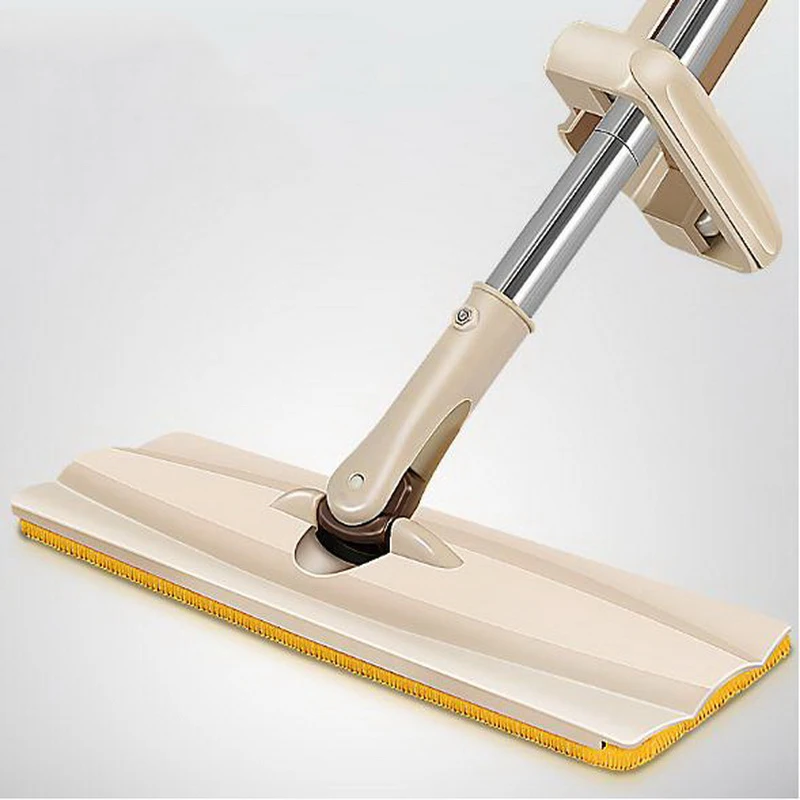 

341203/Household flat mop/High-quality stainless steel/durable/Elastic design/Flexible rotation axis/Microfiber cloth