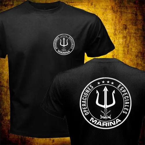 

Funny Tees Men Short New Mexico Navy Marina Special Operations Forces Operaciones Especiales T-shirt Sleeve Tops T Shirt Homme