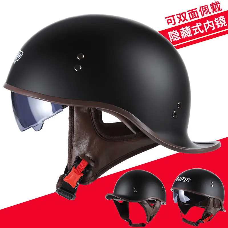 Moto jet Square шлем с флагом. Черные красные или синие шлемы цветным ремешком. Размеры XS