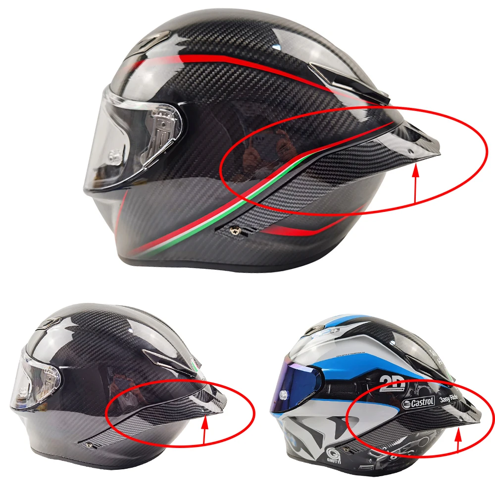 Полнолицевая Задняя отделка для шлема AGV Фиста GPR GPRR corsa R углеродный вид спойлер