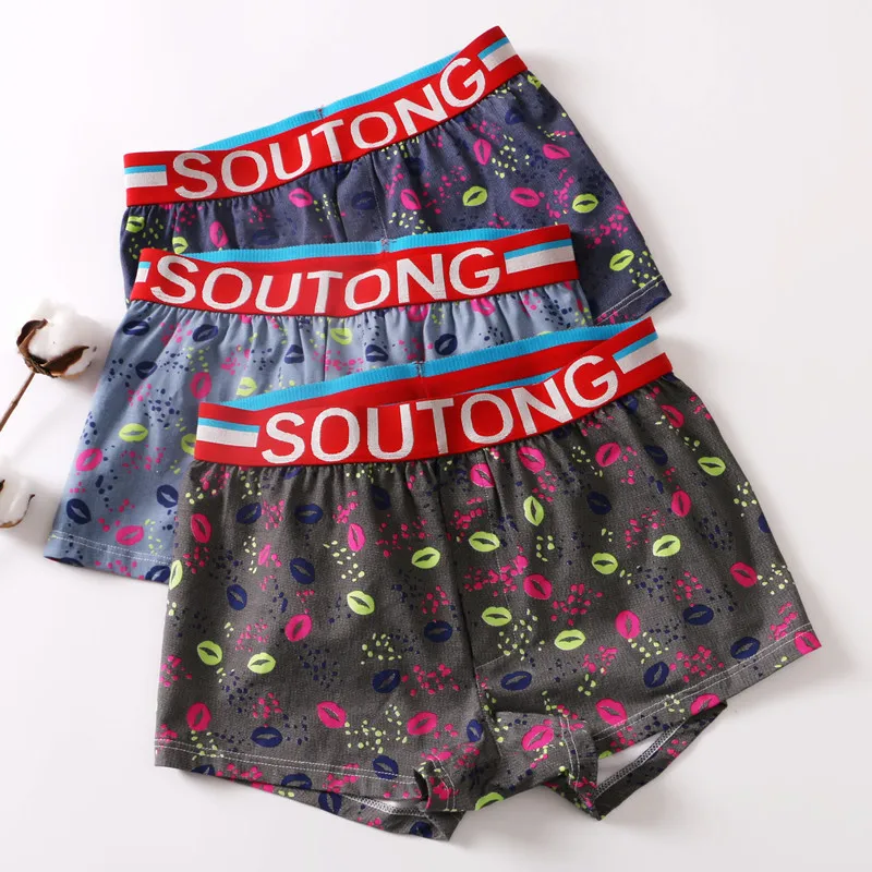 Cotton Breathable Mens Sexy Boxers Boxershorts Printed Underwear Boxers Short Men Boxers Mid Rise Mens Underwear Underpants