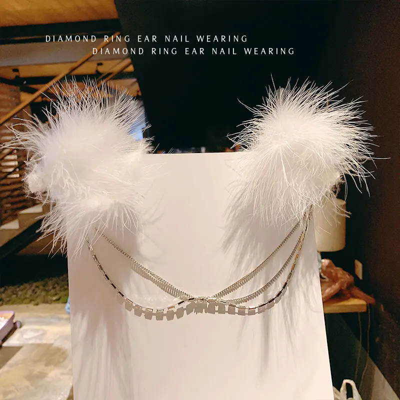 

Feather Hair Clip Super Fairy Headdress Hair Carson Fairy Girl Cute Hair Hair Clip Hair Accessories for Women