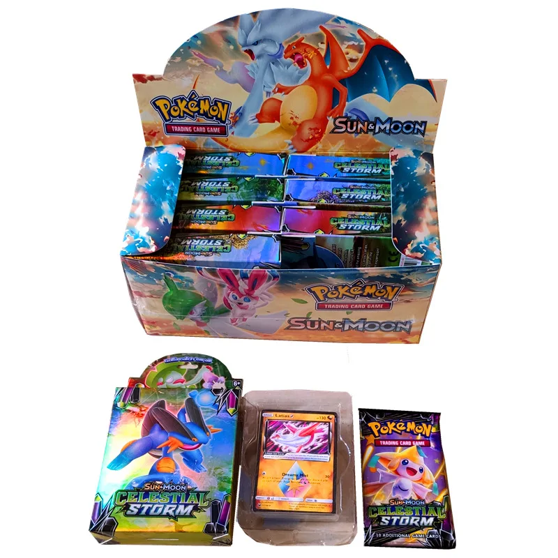 400 шт Такара TOMY Pet Pokemon Cards Высококачественная подарочная коробка Pokemon Cards игрушка для детей
