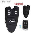 Резиновые кнопочные прокладки OkeyTech 125X для автомобильного ключа для Alfa Romeo 159 Brera Giulietta, корпус дистанционного ключа для ремонта 3 BT, корпус автомобильного ключа