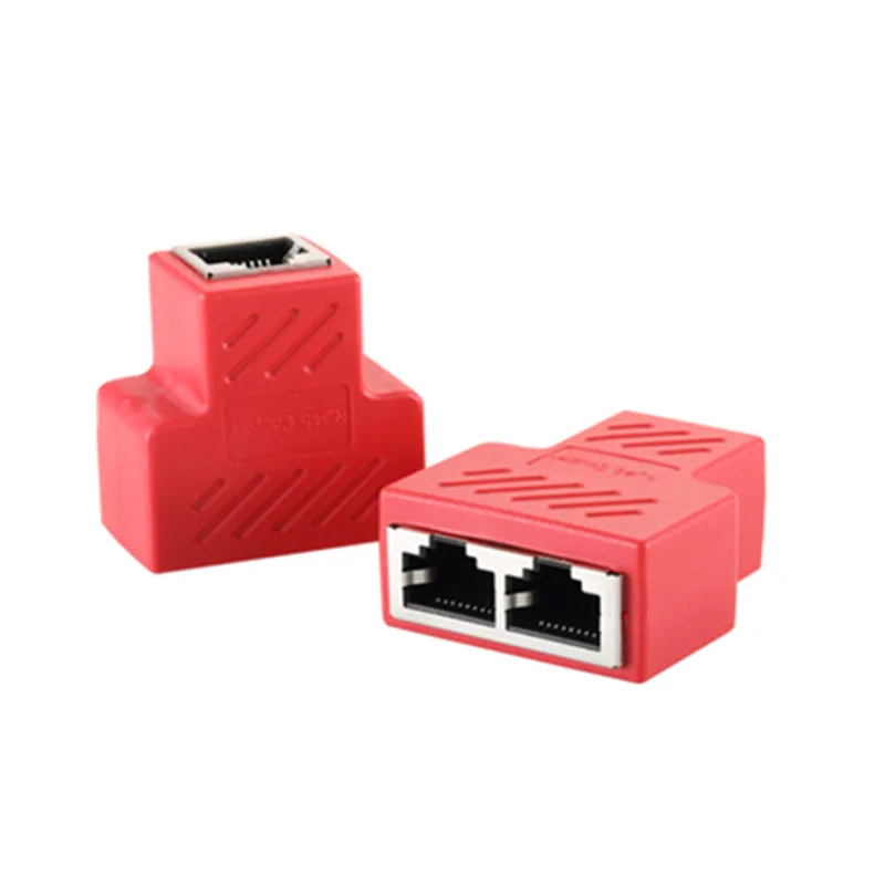 Сетевой кабель-переходник RJ45 разветвитель с 1 на 2 порта 3-сторонний адаптер вилка
