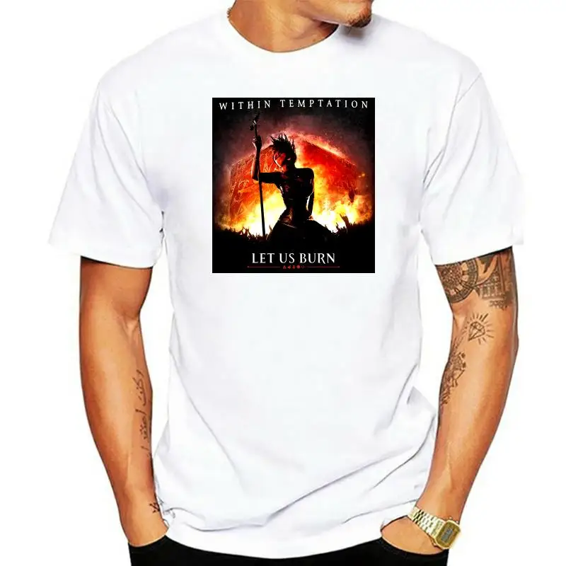 

Within Temptation Let Us Burn Black T Shirt New Official Soft 026557