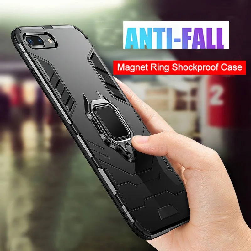 Защитный чехол для Apple iPhone 6/7/8 Plus X XS MAX крышка Твердый Чехол-Броня из мобильный