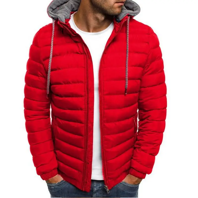 

Мужская теплая куртка на молнии, зеленая Водонепроницаемая парка на молнии с капюшоном, пальто карамельных цветов на зиму, 2020