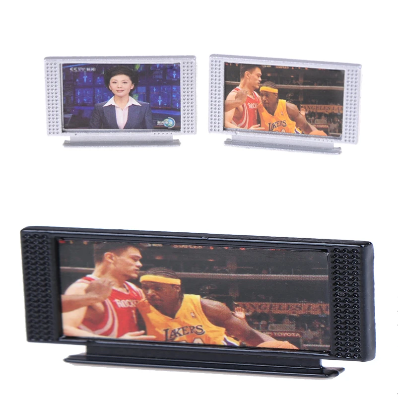 

1Set LCD TV Simulation Miniature Furniture Dollhouse Accessories 1: 12 Doll House Living Room Home Decor Kids Pretend Play Toy