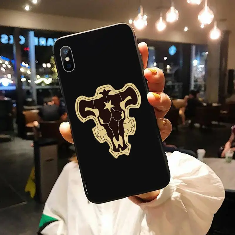 

Japan anime Black Clover Phone Case for iPhone 11 12 pro XS MAX 8 7 6 6S Plus X 5S SE 2020 XR