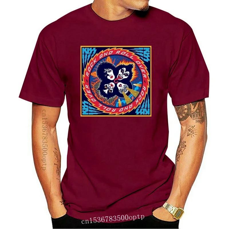 

Новинка 2021, рубашка KISS BAND ROCK AND ROLL OVER MEN WOMEN, США, размер S-XXXL ZM1