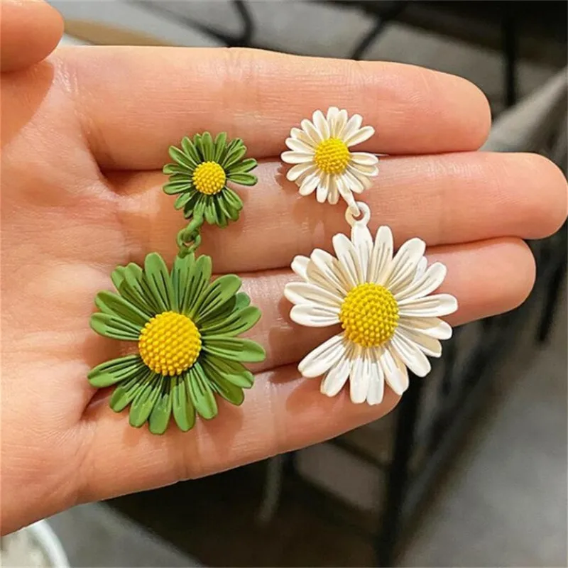 

2021 Jewelry Gifts Women New Creative Flower Pendant Earrings