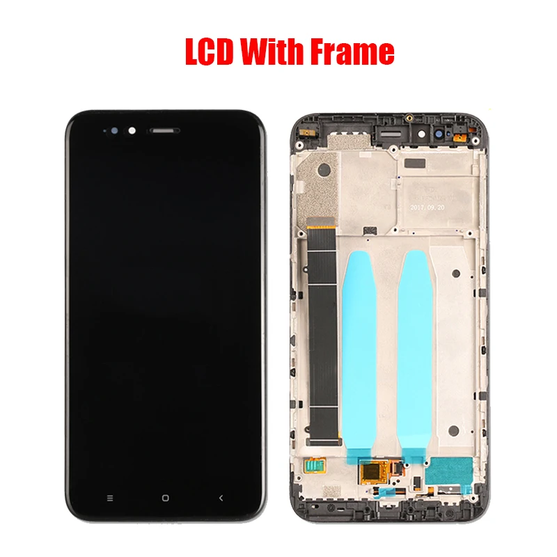 Для XIAOMI Mi A1 5X Оригинальный ЖК-экран в сборе с передним корпусом черный белый