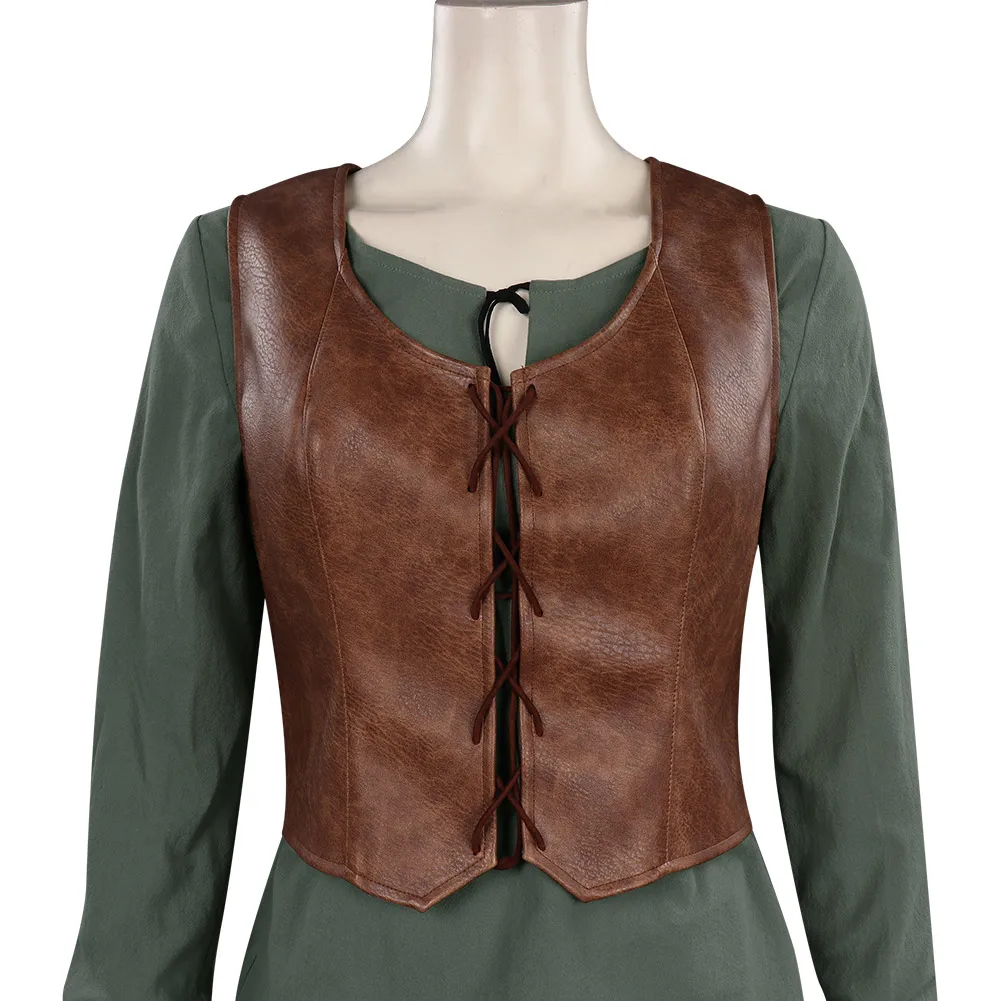 

Ciri Cosplay Costume Woman Halloween Uniform Outfit