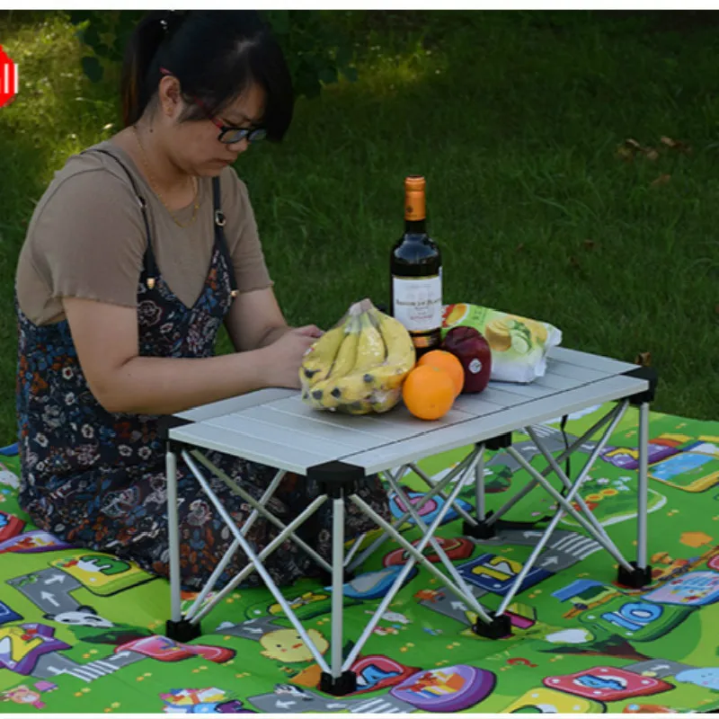 Outdoor Table Portable Foldable Picnic Camping Ultralight Stall Barbecue Desk Aluminum Folding Tables |