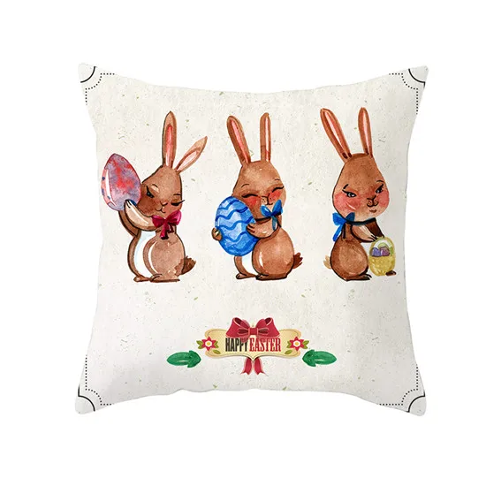 

Fuwatacchi Animal Throw Pillows Cute Rabbit Egg Pillow Covers Easter Day Cushion Covers for Home Sofa Chair Decor Pillowcases