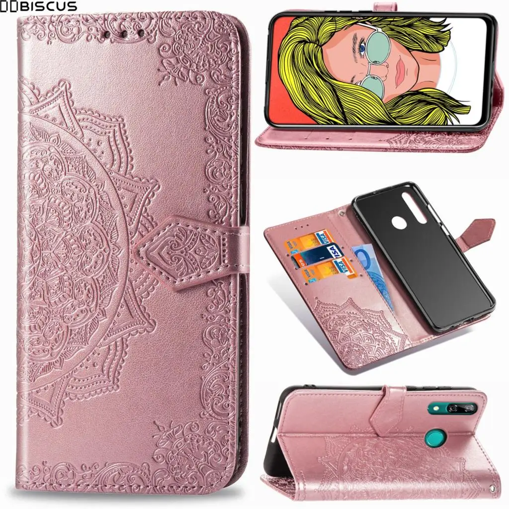 Роскошный флип кейс для Huawei P Smart Z 2021 STK LX1 Y9 Prime 2019 L21 LX3 Кожа PU Силиконовый ТПУ чехол