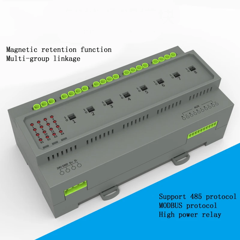 Модуль штор RS485 modbus модуль интеллектуального освещения центральный управления 8