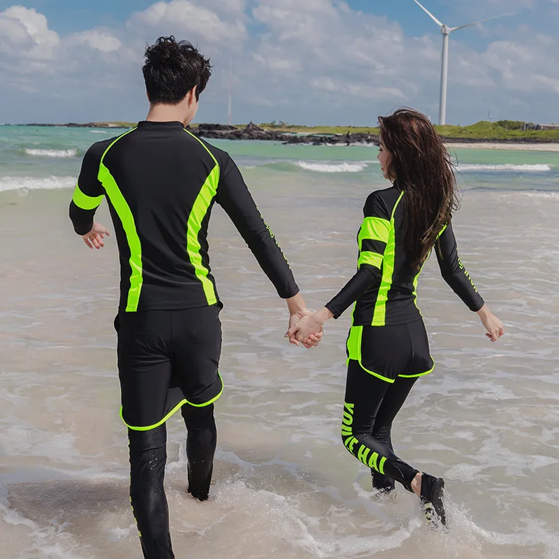 Женский купальник с длинным рукавом и молнией большие размеры | Спорт