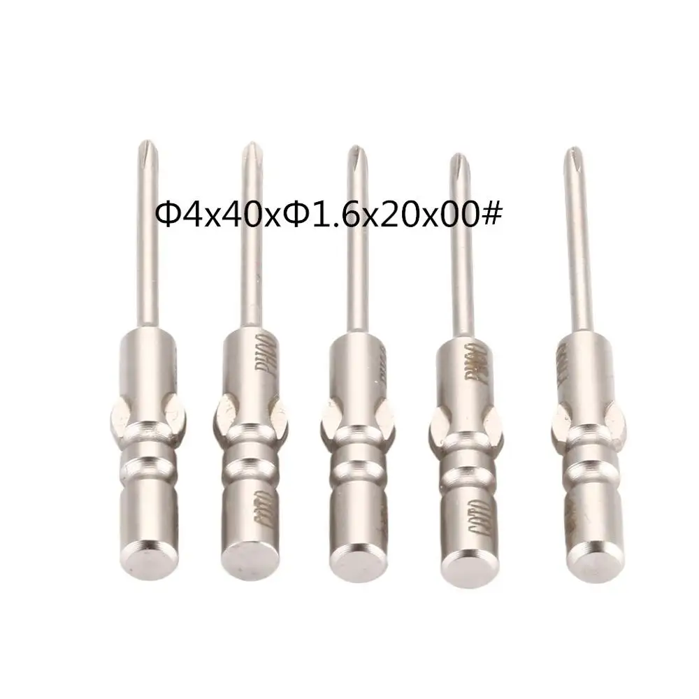 Фиолетовый 5Pcs S2 Steel Magnetic Precision Philips Screwdriver Bits Set Cross Tip Hex Screwdriver Screw Hand Repair Opening Tools - Цвет: Фиолетовый