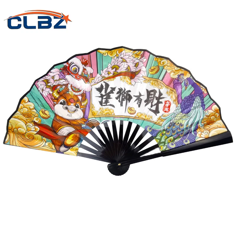 

Hand Fold Fan Cartoon Plastic Cloth Disco Japanese Chinese Style Artificial Pink Pai Weddding Girl Man Dance Decorate Home