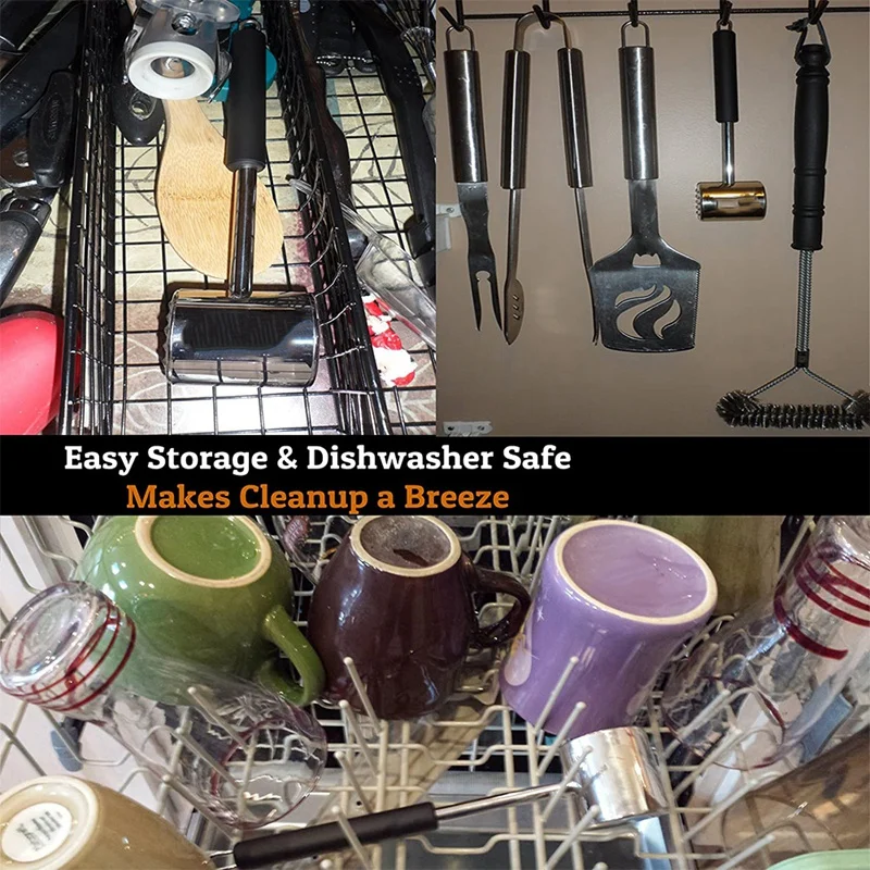 2 шт. ручной молоток для мяса с нескользящей силиконовой ручкой |