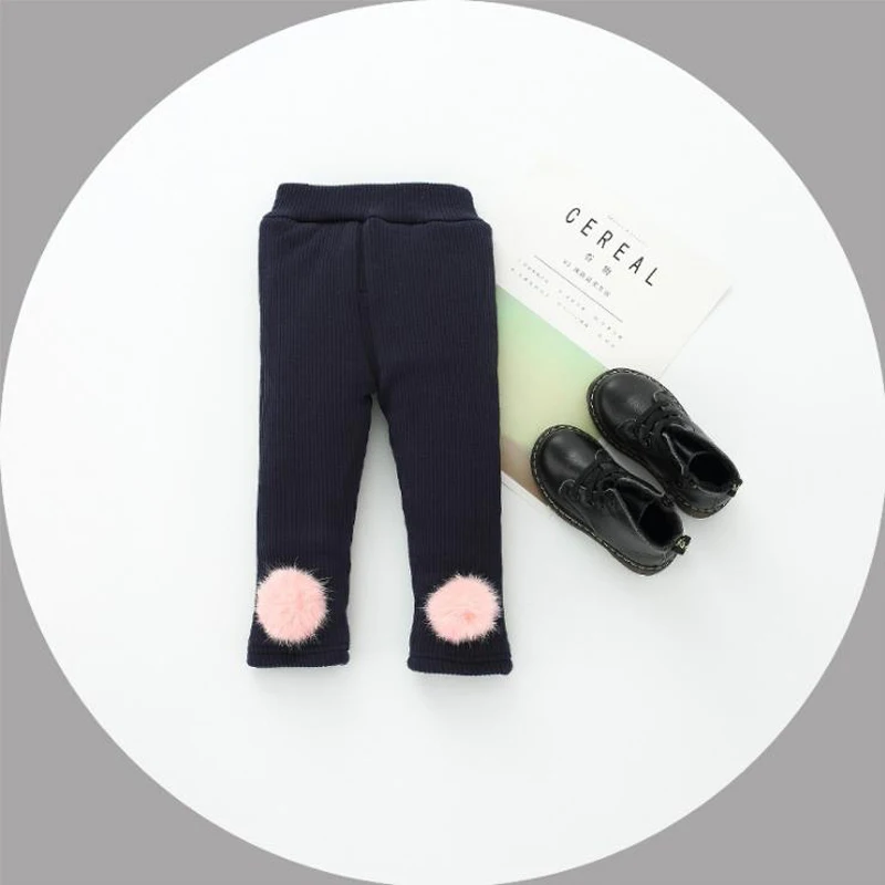 

Baby Girls Warm leggings kids winter pants For Girl thick velvet leggings children cashmere thermal pants Infant cotton trousers