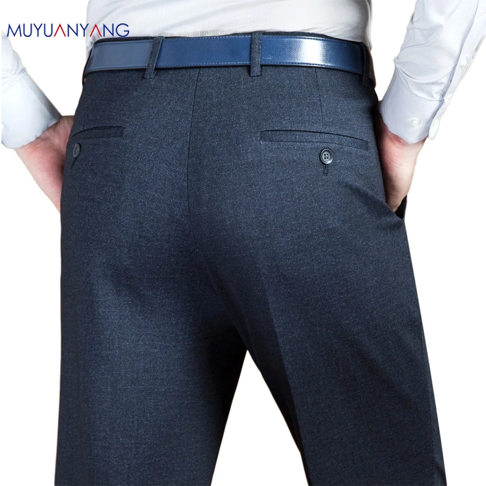 Новинка Осень 2020 Модные мужские Хлопковые вязаные Костюмные брюки Mu Yuan Yang