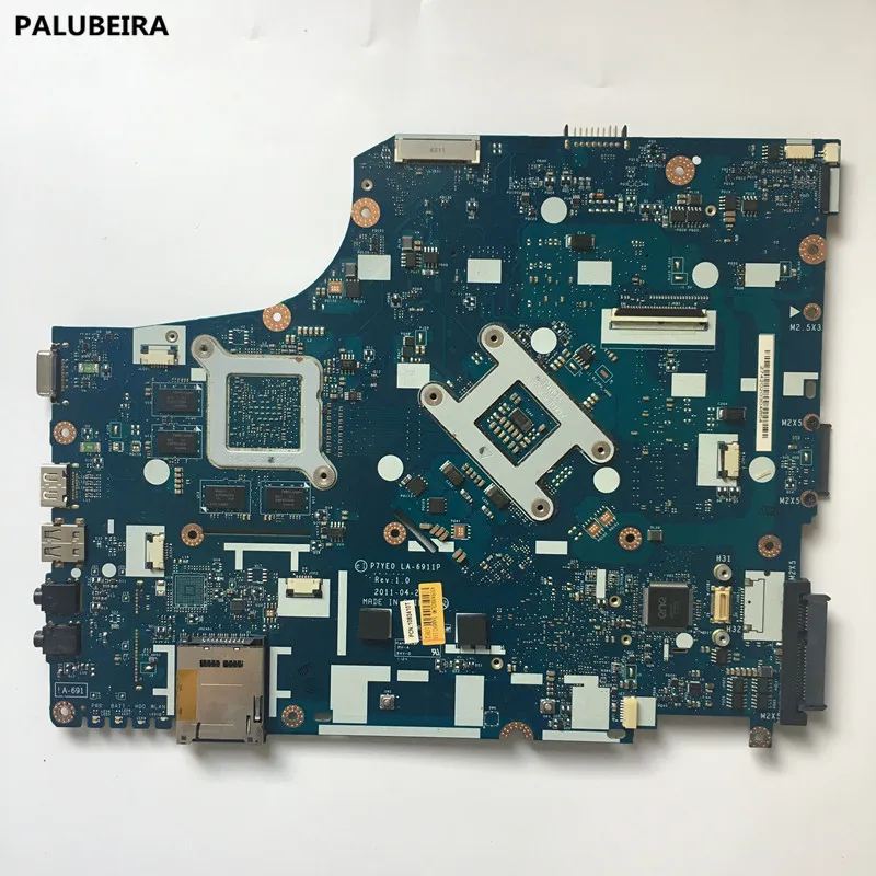 PALUBEIRA для acer aspire 7750 7750G материнская плата ноутбука MBRMK02001 MB. RMK02.001 P7YE0 LA-6911P материнская плата HM65 с 8 чип VGA D