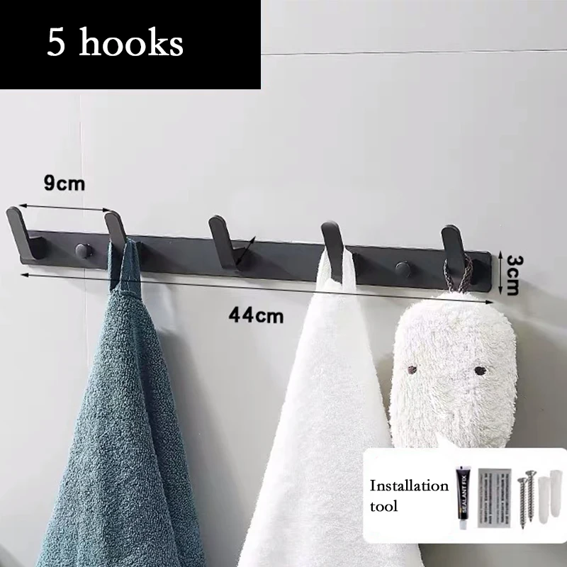 1 шт. креативный Настенный алюминиевый крючок для халата кухонная вешалка пальто
